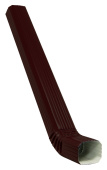Труба прямоугольная металлическая с коленом Grand Line Vortex Matt 103x77 мм 1 м RR 32