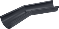 Угол жёлоба внутренний 135° Grand Line 125/90 Matte PU 125 мм RAL 7024