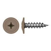 Саморез с прессшайбой по дереву 4,2x19 RAL 8025 (1000 шт)