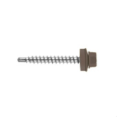 Кровельный саморез по дереву Daxmer 4,8x35 RAL 8011 (250 шт) сверло №1