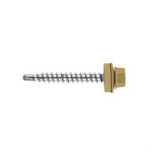 Кровельный саморез по дереву Daxmer 4,8x35 RAL 1037 (250 шт) сверло №1