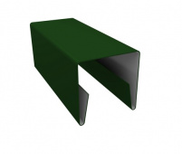 Планка П-образная заборная 20 с покрытием GreenCoat Pural 0.5 мм