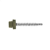 Кровельный саморез по дереву Daxmer 4,8x70 RAL 6007 (100 шт) сверло №1
