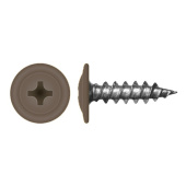 Саморез с прессшайбой по дереву 4,2x19 RAL 8014 (1000 шт)