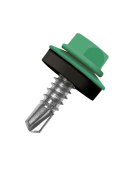 Кровельный саморез по металлу Daxmer 4,8x19 RAL 6024 (250 шт) сверло №2