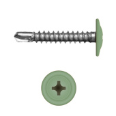 Саморез с прессшайбой по металлу 4,2x25 RAL 6021 (500 шт)