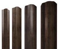 Штакетник фигурный Grand Line М-образный A с покрытием Print Premium 0,45 мм Antique Wood