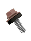 Кровельный саморез по металлу Daxmer 5,5x25 RAL 8012 (250 шт) сверло №3