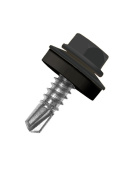 Кровельный саморез по металлу Daxmer 4,8x19 RAL 7021 (250 шт) сверло №2