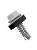 Кровельный саморез по металлу Daxmer 5,5x25 RAL 7001 (250 шт) сверло №3