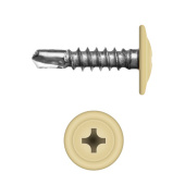 Саморез с прессшайбой по металлу 4,2x16 RAL 1015 (200 шт)