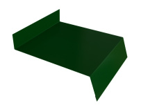 Отлив простой 100 Grand Line с покрытием Satin Matt TX 0,5 мм RAL 6005