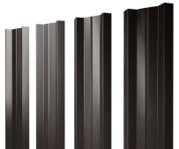 Штакетник Grand Line М-образный A с покрытием Print Elite 0,45 мм Coffee Wood TwinColor