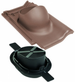 Проходной элемент Vilpe Piemonte 2K Коричневый для черепичной кровли