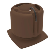 Основание для шахты Krovent Base-VT 270x270 мм с колпаком Hupcap Moto 190/125 Коричневый