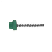 Кровельный саморез по дереву Daxmer 4,8x70 RAL 5018 (100 шт) сверло №1