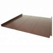 Двойной стоячий фальц Line Grand Line RAL 3005 с покрытием Quarzit 0.5 мм