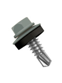 Кровельный саморез по металлу Daxmer 5,5x25 RAL 7043 (250 шт) сверло №3