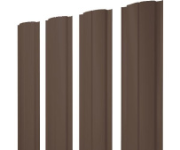 Штакетник Grand Line Полукруглый Slim с покрытием Полиэстер 0,45 мм RAL 8017