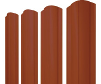 Штакетник фигурный Grand Line Круглый с покрытием Полиэстер 0,45 мм RAL 3011