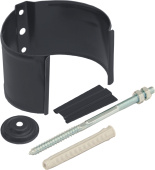 Кронштейн трубы на кирпич Grand Line 125/90 Matte PU 90 мм RAL 7024