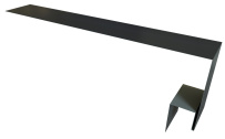 Планка околооконная сложная Блок-Хаус new 250x75x27 Grand Line с покрытием Velur X 0,5 мм RAL 7024