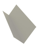 Планка примыкания 130x160 Grand Line с покрытием Satin 0,5 мм RAL 9006