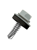 Кровельный саморез по металлу Daxmer 4,8x19 RAL 7037 (250 шт) сверло №2
