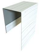 Планка П-образная Блок-Хаус new Grand Line с покрытием Print Elite 0,45 мм White Wood TwinColor