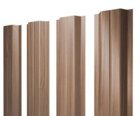 Штакетник Grand Line П-образный В с покрытием Print Elite 0,45 мм Honey Wood TwinColor
