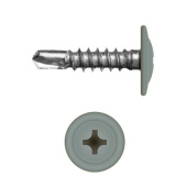 Саморез с прессшайбой по металлу 4,2x16 RAL 7037 (1000 шт)