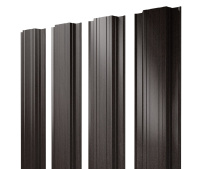 Штакетник Grand Line Прямоугольный с покрытием Print Elite 0,45 мм Coffee Wood TwinColor