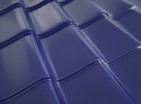 Металлочерепица Супермонтеррей RAL 5005 с покрытием Colorcoat Prisma 0.5 мм