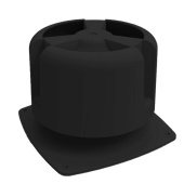 Основание для шахты Krovent Base-VT 270x270 мм с колпаком Hupcap 270 Чёрный