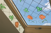 Мансардное окно Fakro FTP-V U3 78x140 с цветным витражом