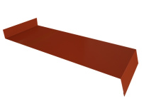 Отлив простой 250 Grand Line с покрытием Satin 0,5 мм RAL 8004