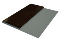 Планка стартовая Блок-Хаус new Grand Line с покрытием Print Elite 0,45 мм Choco Wood TwinColor