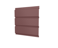 Металлический софит с центральной перфорацией Grand Line с покрытием GreenCoat Pural Matt 0,5 мм RR 29