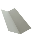 Планка верхней ендовы 115x30x115 Grand Line с покрытием Drap 0,45 мм RAL 9003
