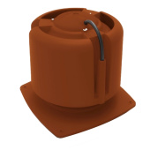 Основание для шахты Krovent Base-VT 270x270 мм с колпаком Hupcap Moto 190/125 Кирпичный