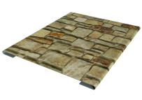 Планка стыковочная простая Grand Line с покрытием Print Elite 0,45 мм Fine Stone TwinColor