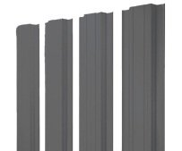 Штакетник Grand Line Прямоугольный с покрытием Полиэстер 0,45 мм RAL 7024