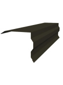 Торцевая фигурная планка 100x85 Grand Line с покрытием Satin Matt 0,5 мм RAL 9005