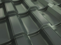 Металлочерепица Трамонтана-XL RAL 7024 с покрытием Colorcoat Prisma 0.5 мм