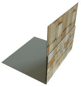 Планка приёмная оконная Grand Line с покрытием Print Elite 0,45 мм Sand Stone TwinColor