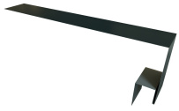 Планка околооконная сложная Блок-Хаус new 250x75x27 Grand Line с покрытием Velur X 0,5 мм RAL 7016