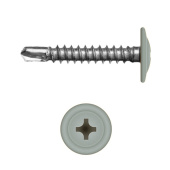 Саморез с прессшайбой по металлу 4,2x25 RAL 9006 (500 шт)