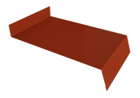 Отлив простой 150 Grand Line с покрытием Satin 0,5 мм RAL 8004