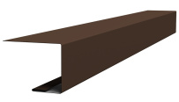 Планка завершающая для фальца Grand Line с покрытием Drap TX 0,45 мм RAL 8017