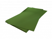 Плоский лист с плёнкой Grand Line RAL 6002 с покрытием Полиэстер 0.45 мм